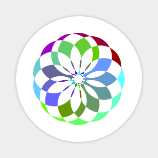 Colorful Abstract Circle Magnet